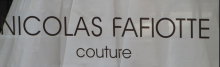 Robe de createur nicolas fafiotte lyon 